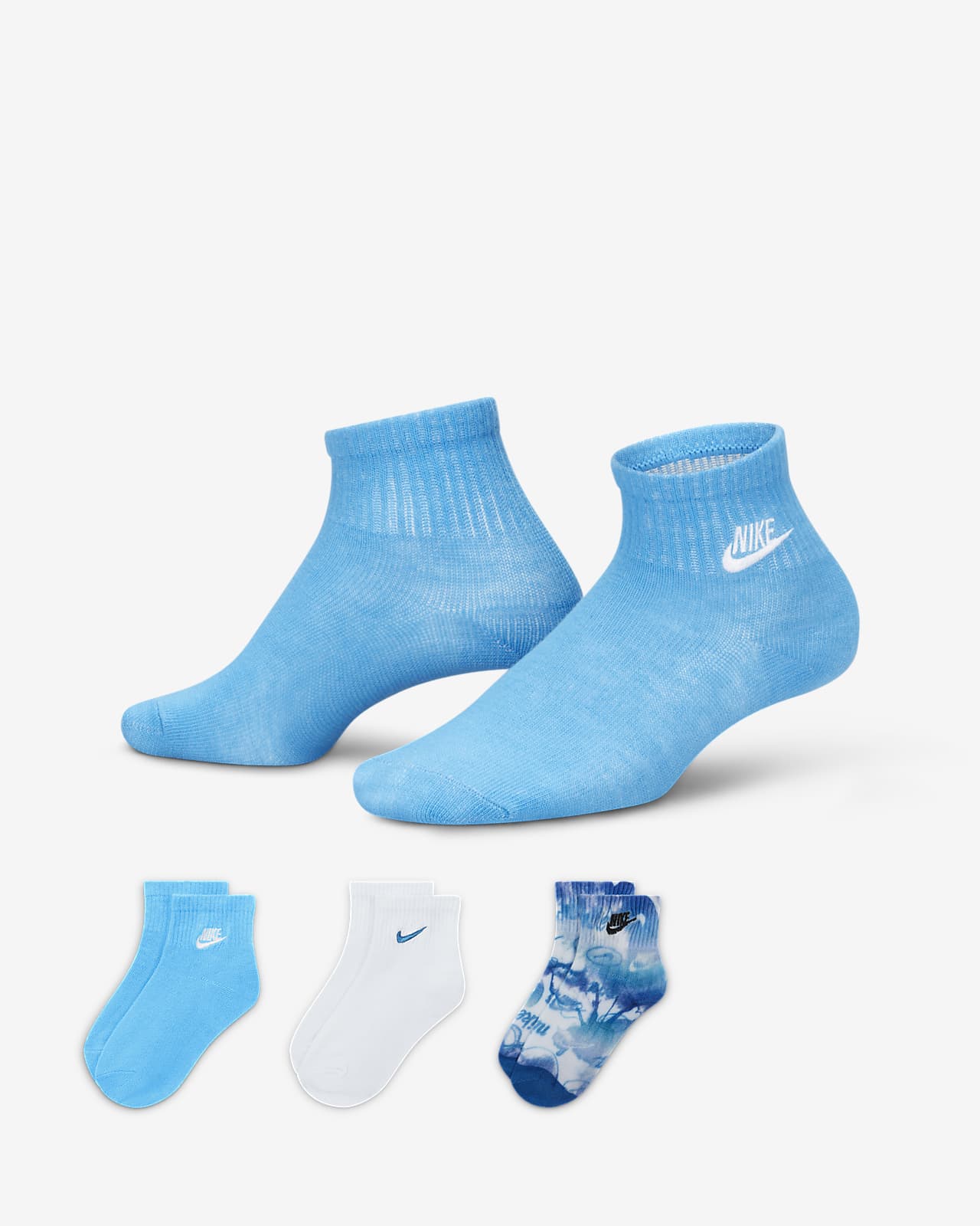 Nike Little Kids' Ankle Socks (3-Pack)