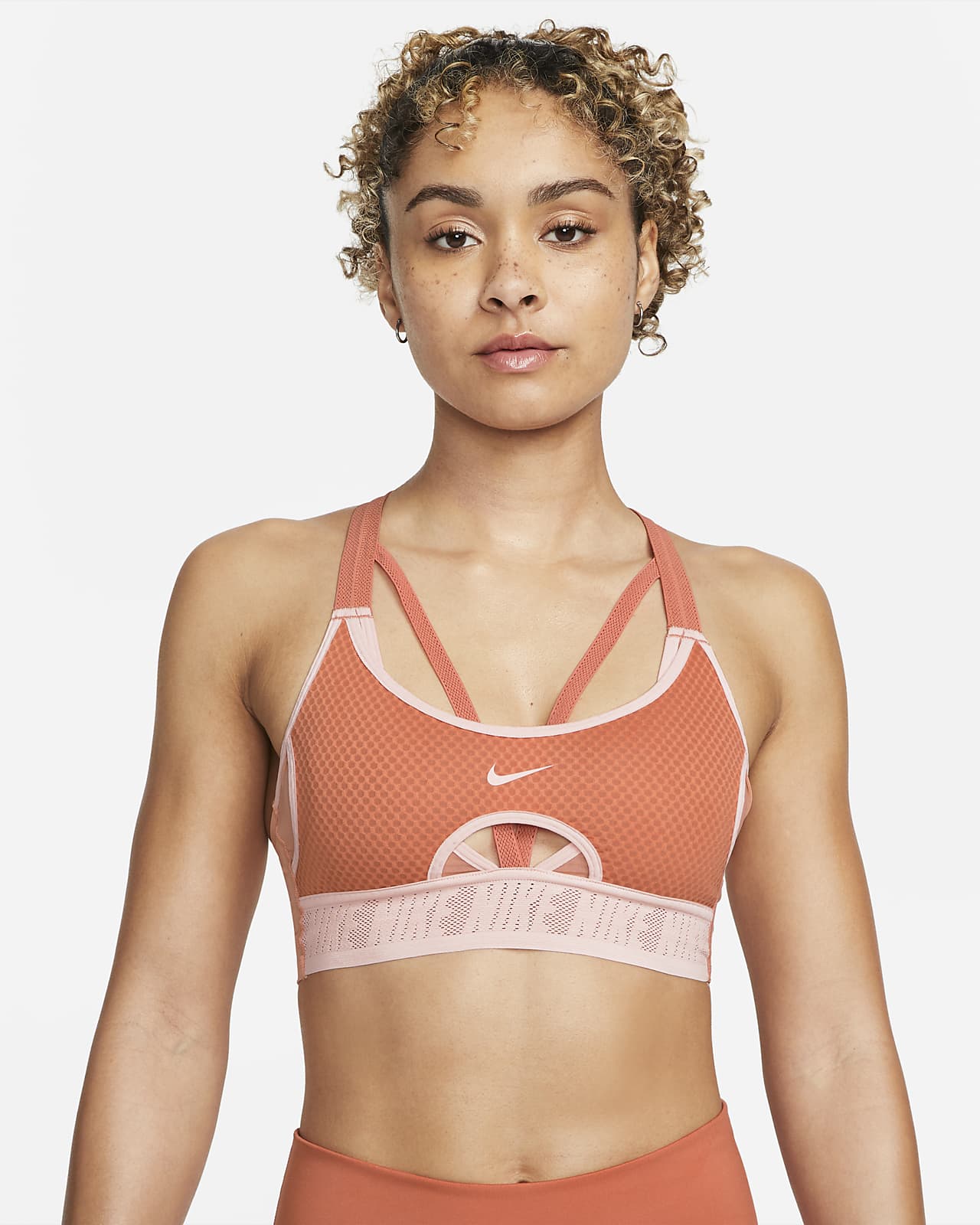 Brassière de sport rembourrée à maintien léger et bretelles Nike Dri-FIT ADV Indy pour Femme