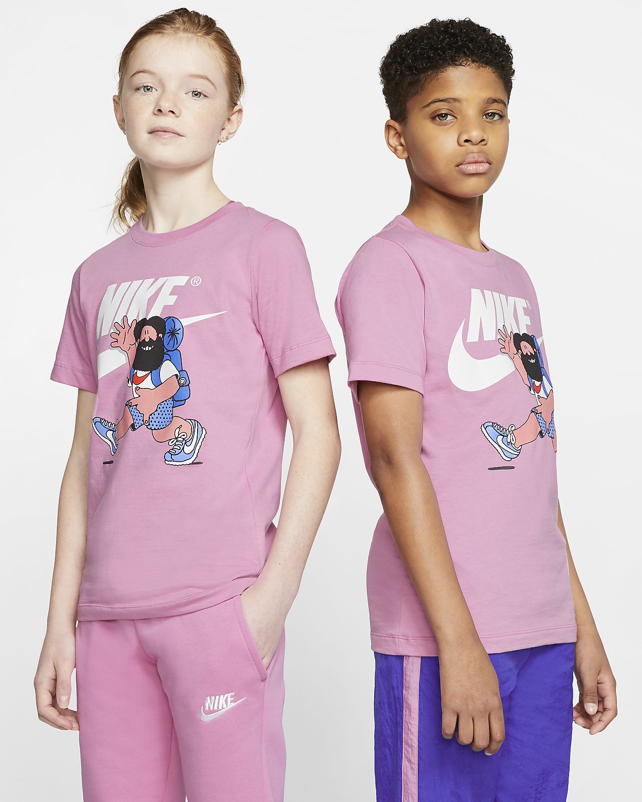 kids purple nike shirt