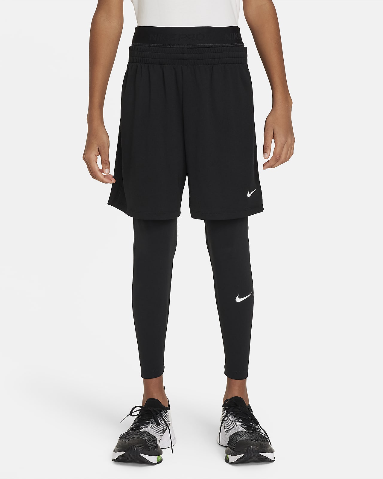 Nike Pro Dri-FIT testhezálló nadrág nagyobb gyerekeknek (fiúk)