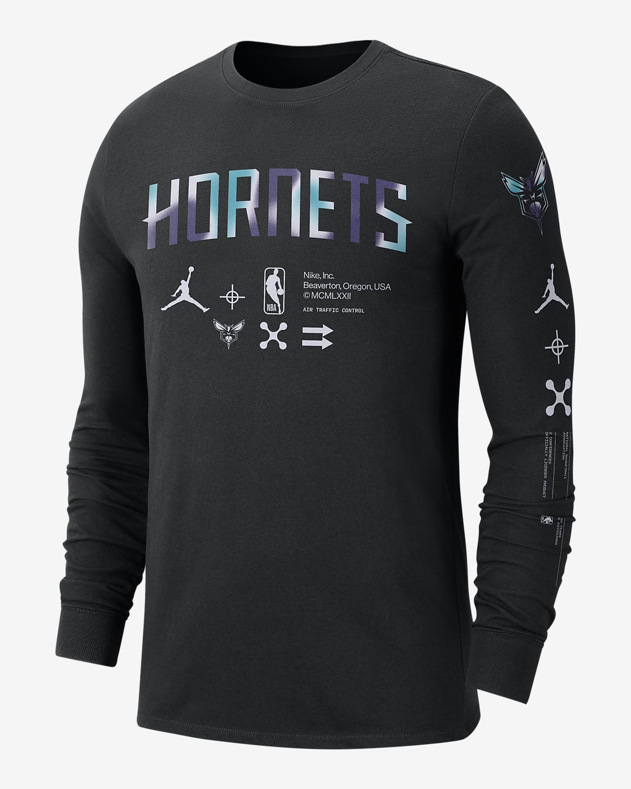 Charlotte Hornets Men's Jordan NBA Long-Sleeve T-Shirt