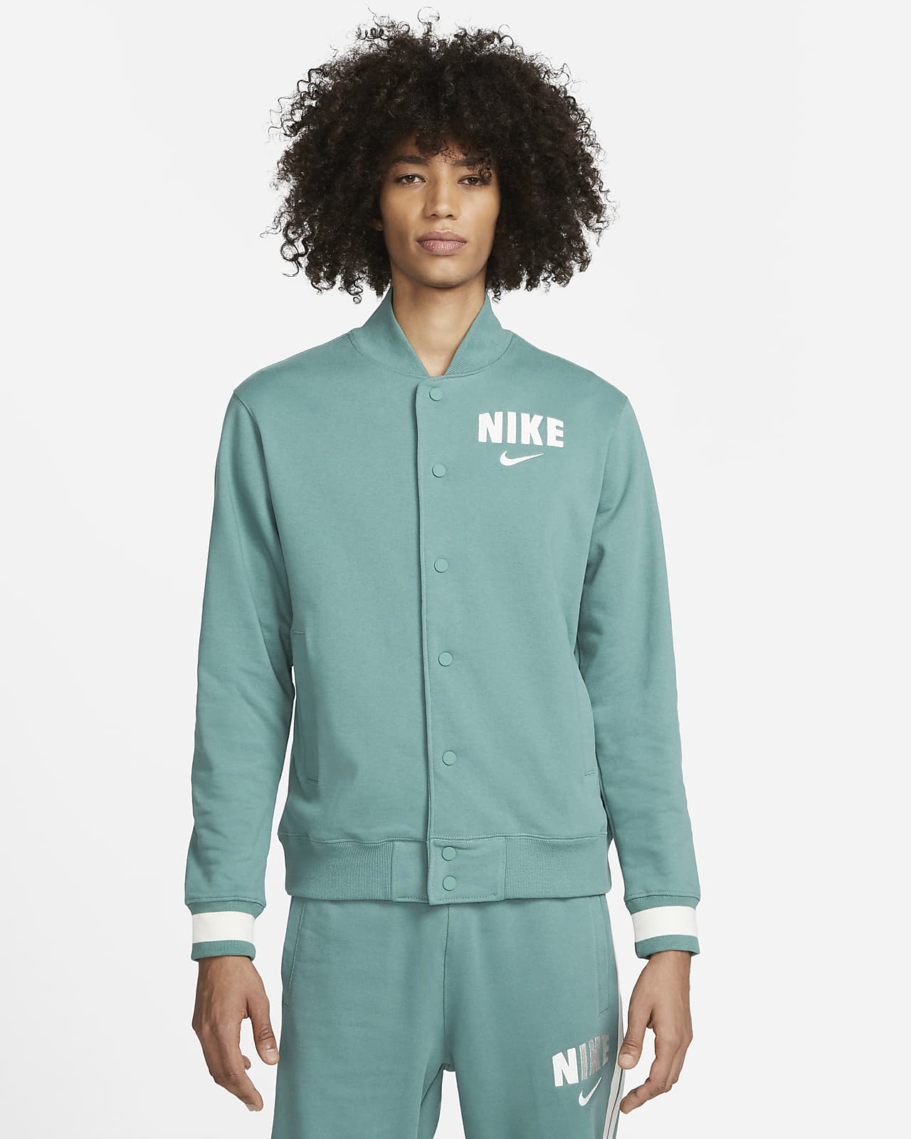 Giacca rétro in fleece stile college Nike Sportswear – Uomo