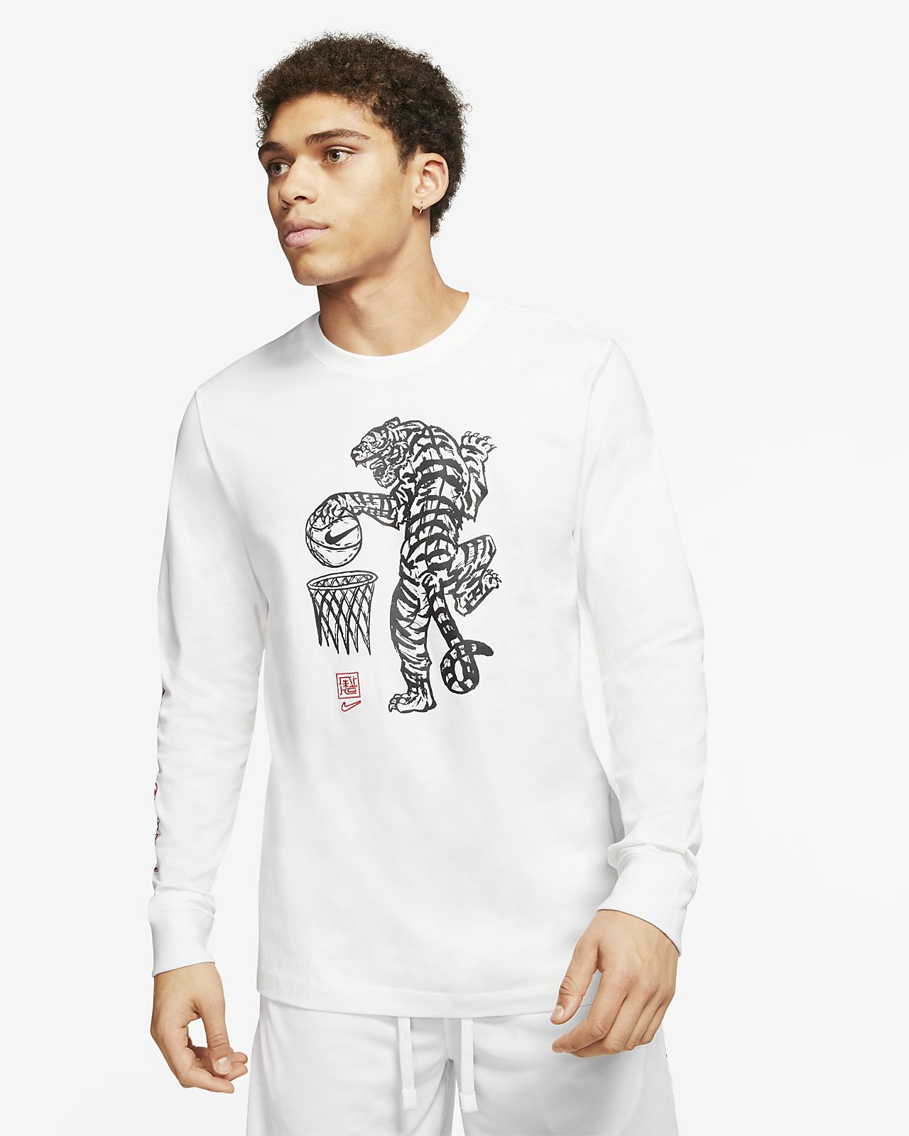 nike basketball long sleeve shirt