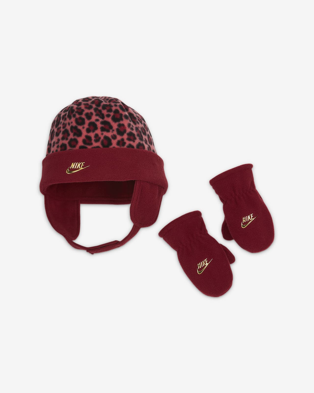 Nike Toddler Hat and Mittens Set