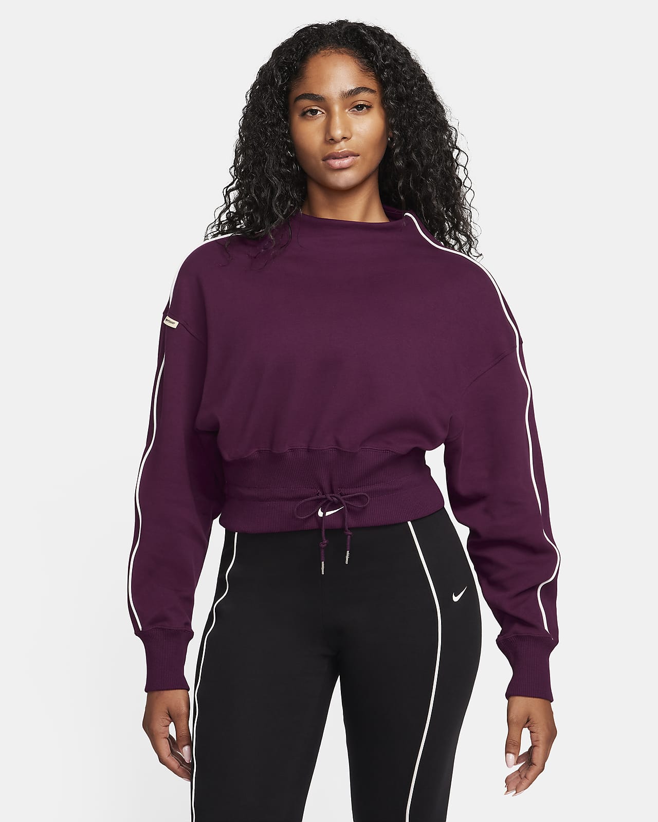 mock neck top nike