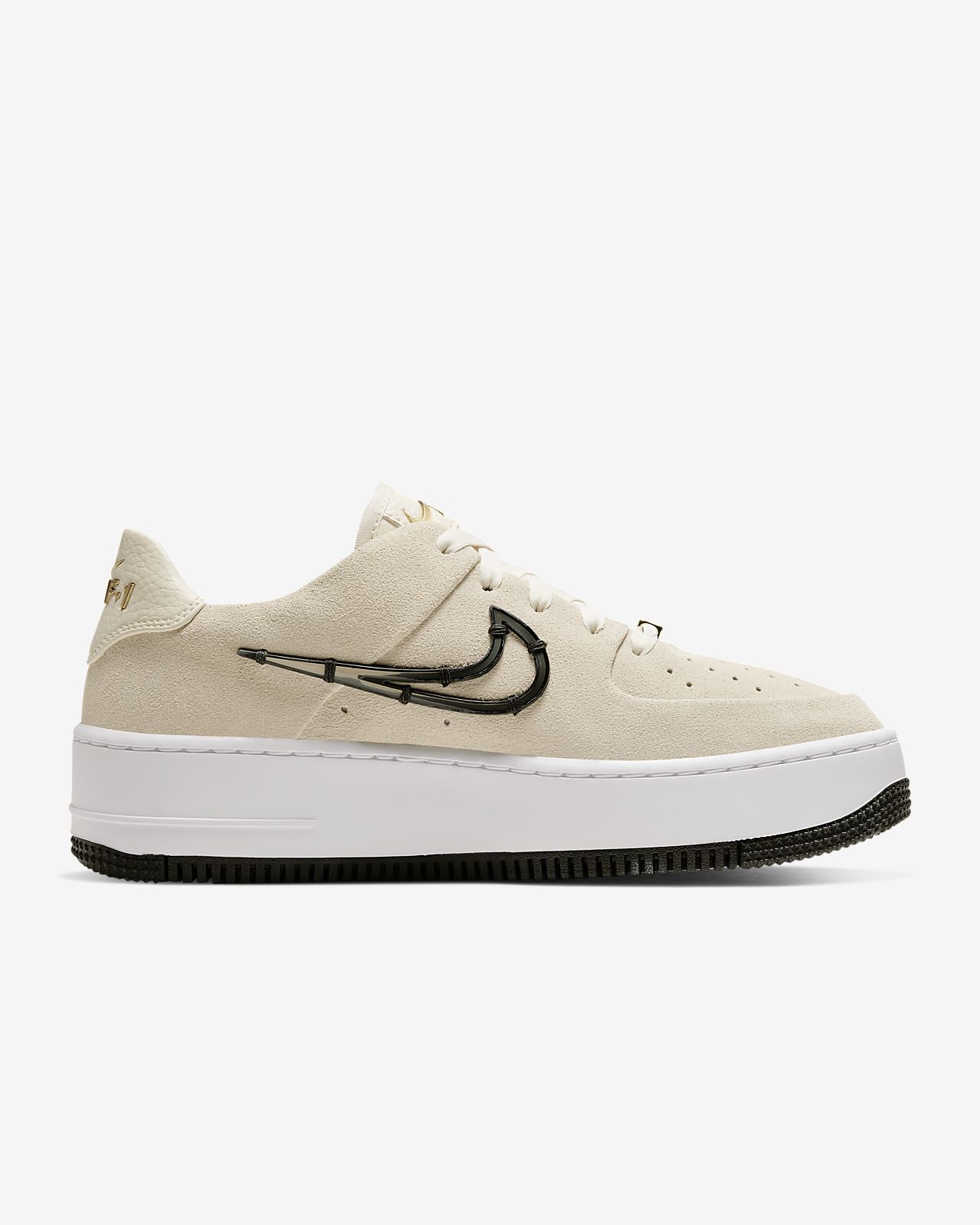 nike air force 1 sage low dames beige