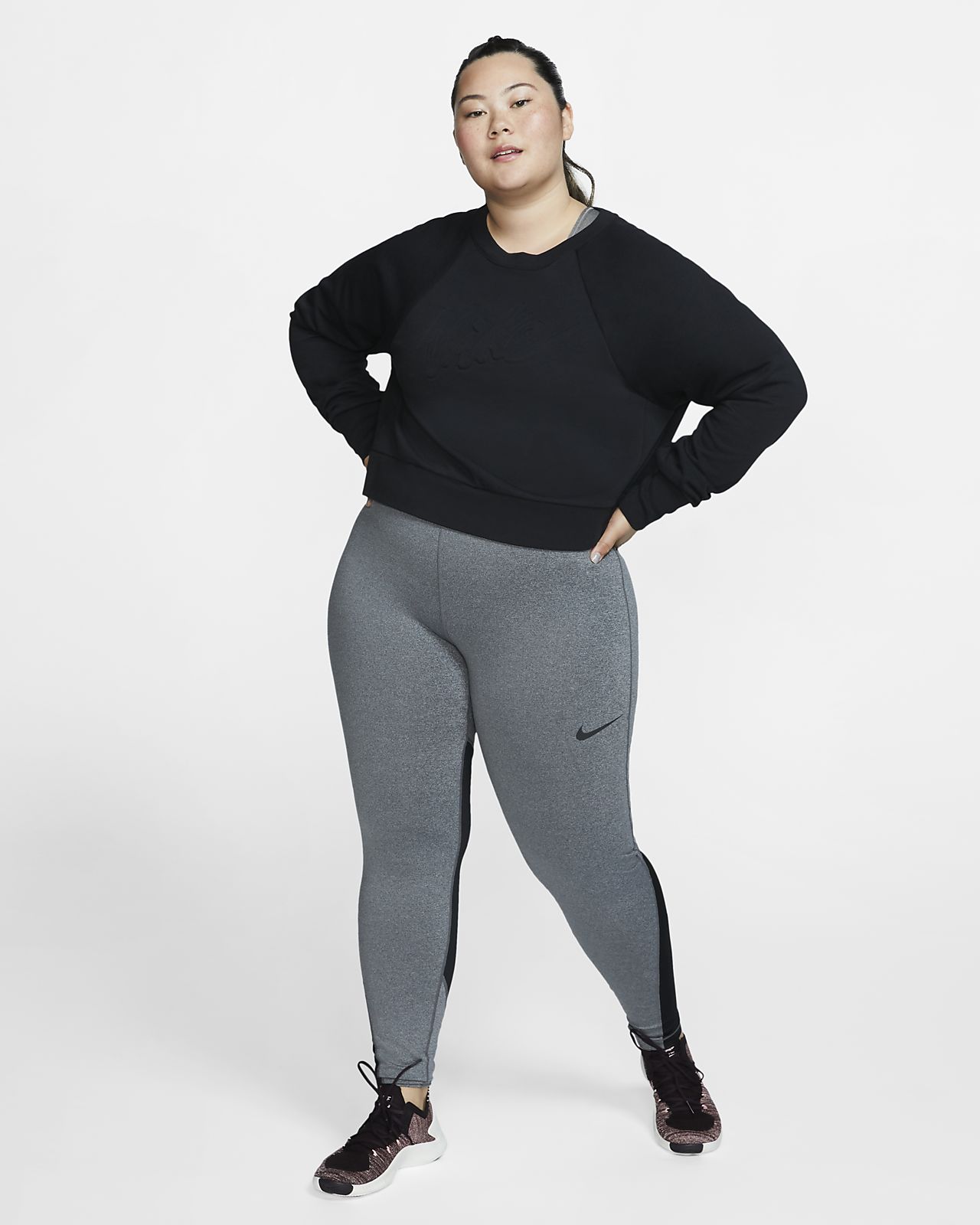 nike dry studio crew sweatshirt ladies