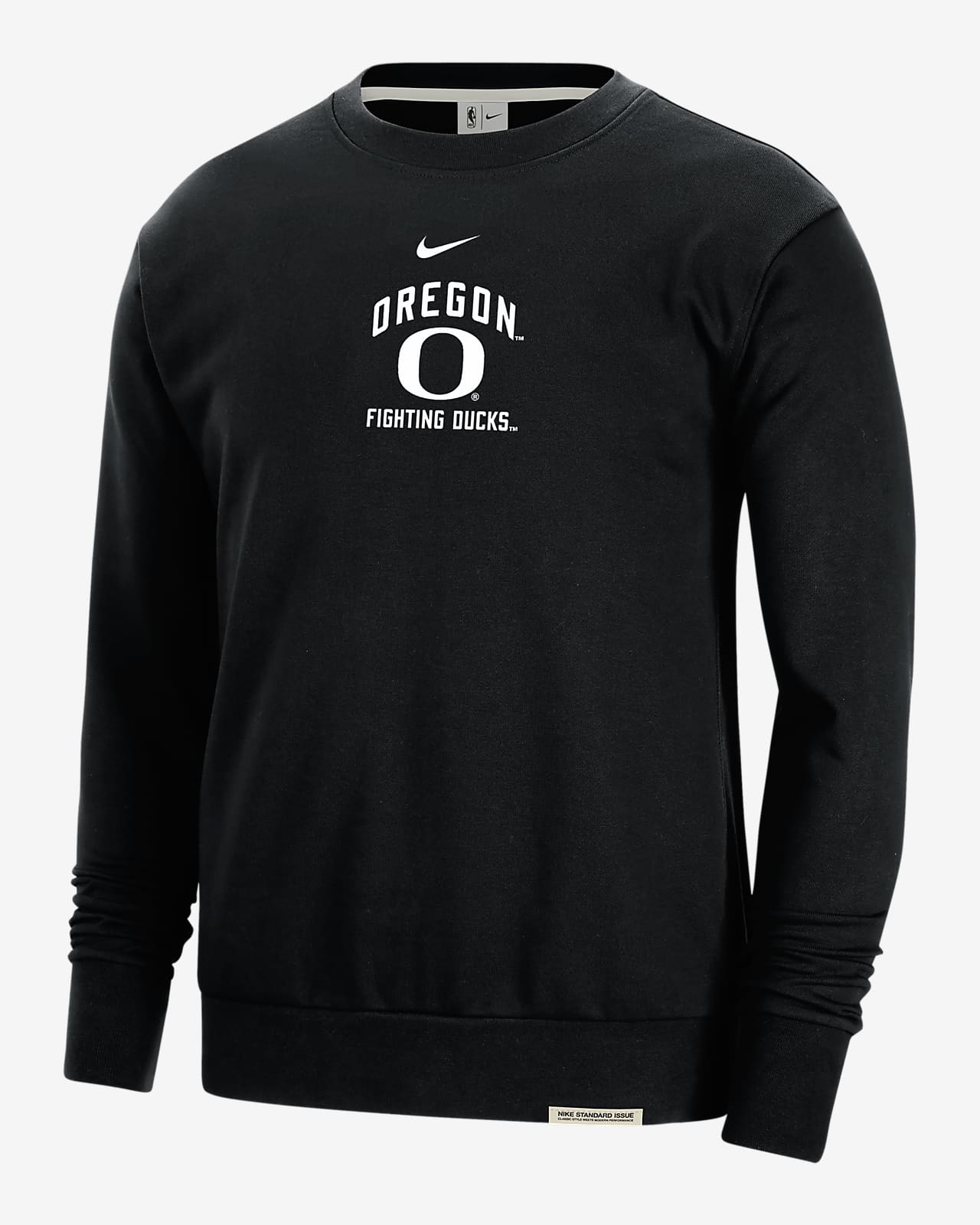 Sudadera de cuello redondo universitaria Nike de tejido Fleece para hombre Oregon Standard Issue