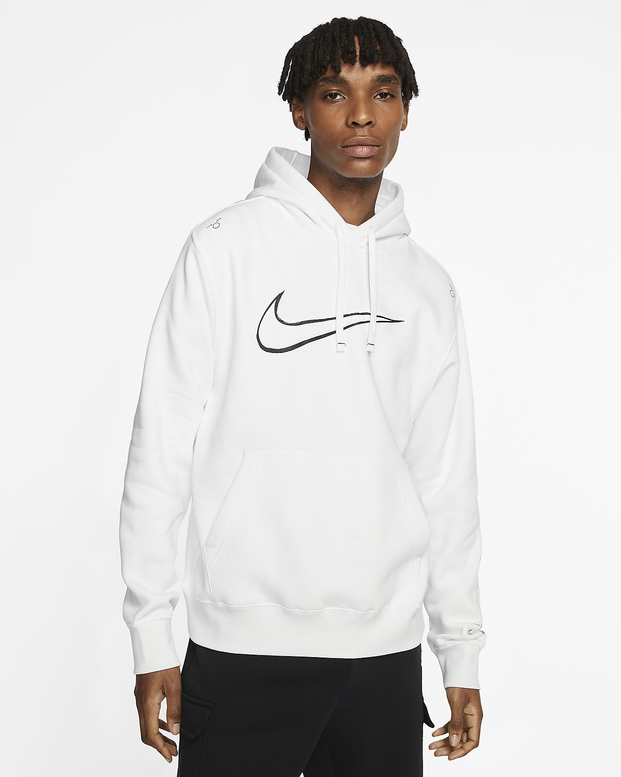 nike nsw hoodie white