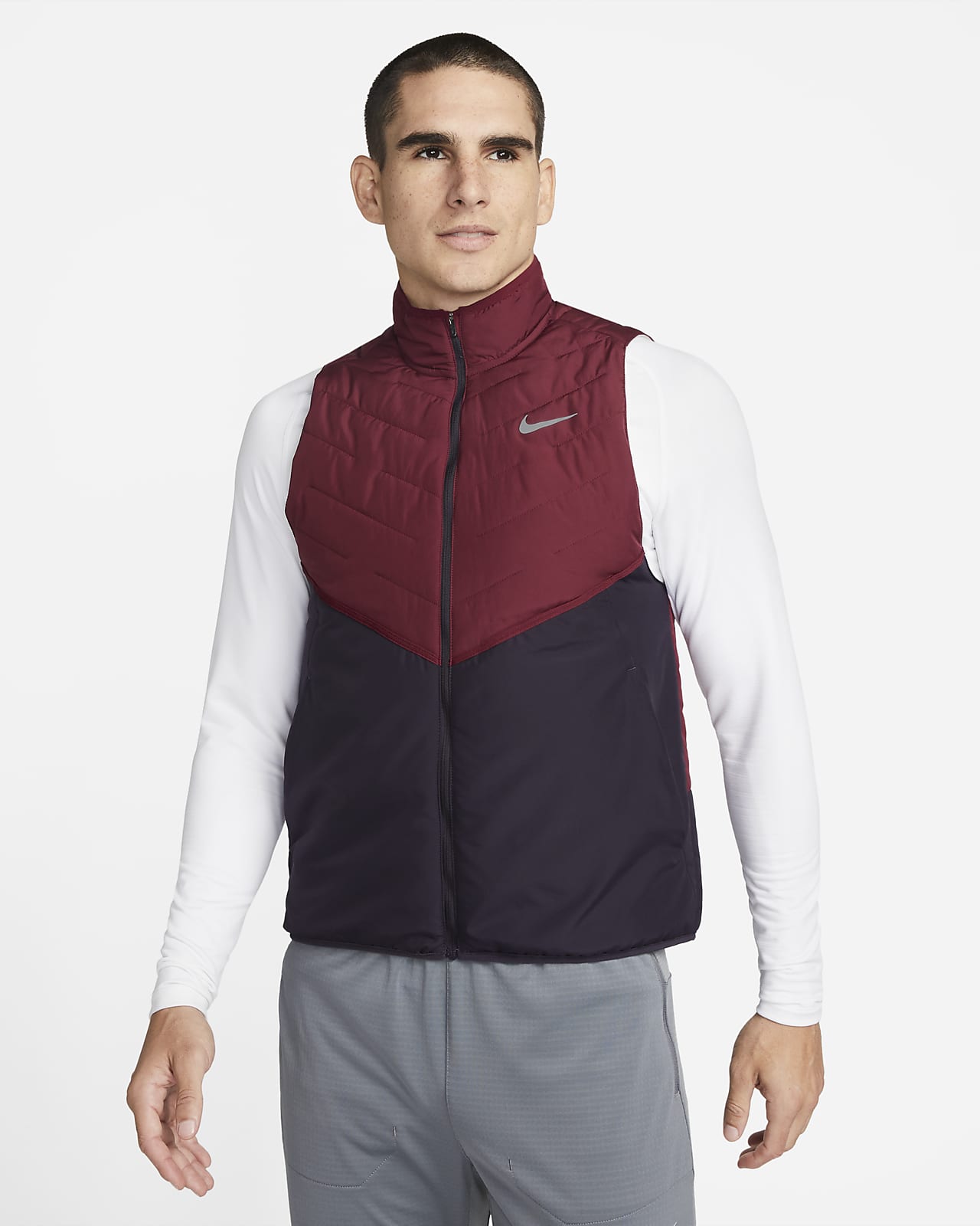 Veste de running sans manches à garnissage synthétique Nike Therma-FIT Repel pour homme