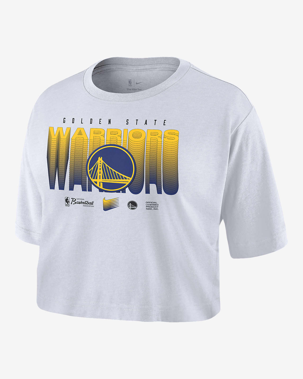 Golden State Warriors Courtside Women's Nike NBA Cropped T-Shirt