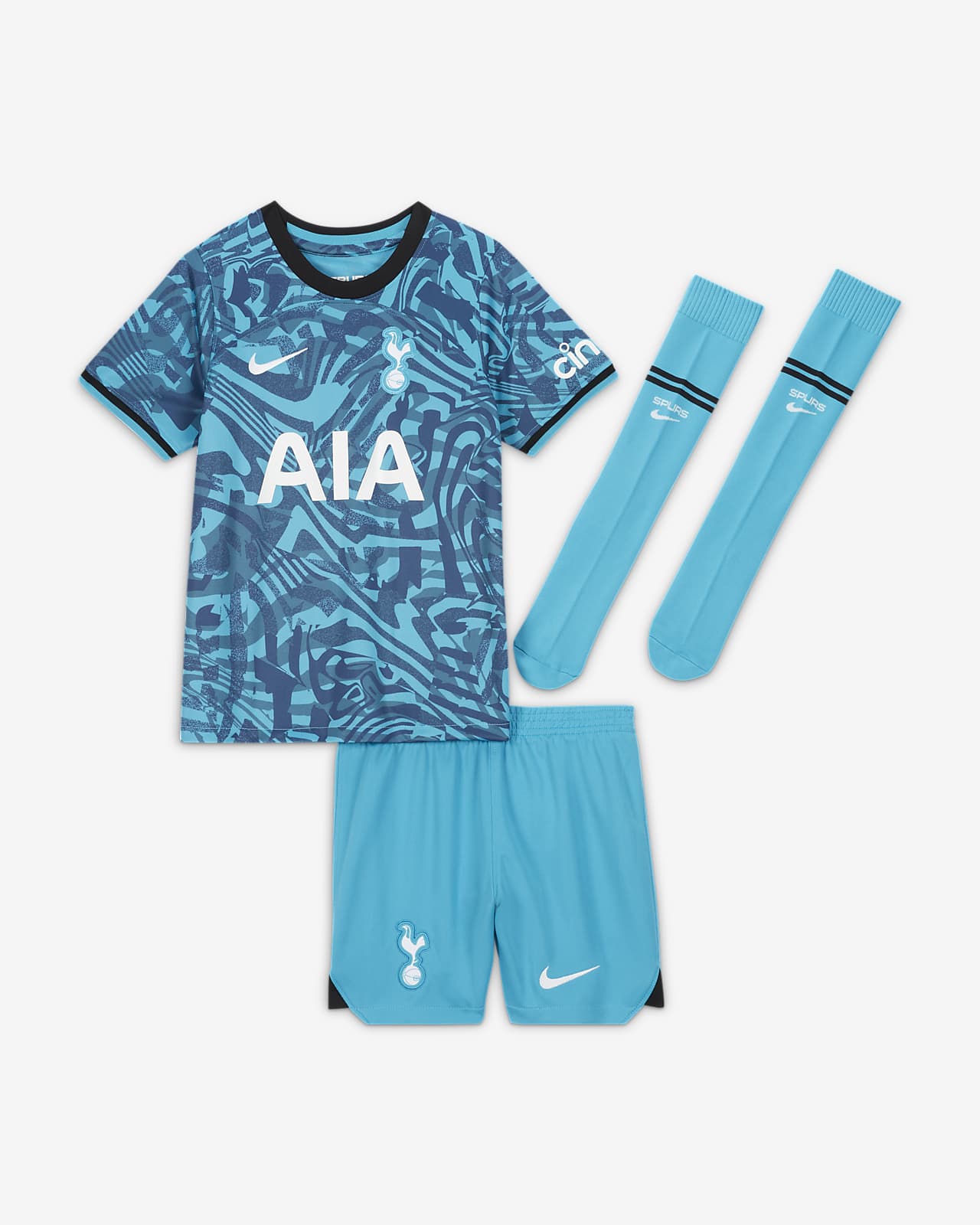 Fotbollsställ Tottenham Hotspur 2022/23 (tredjeställ) Nike för barn