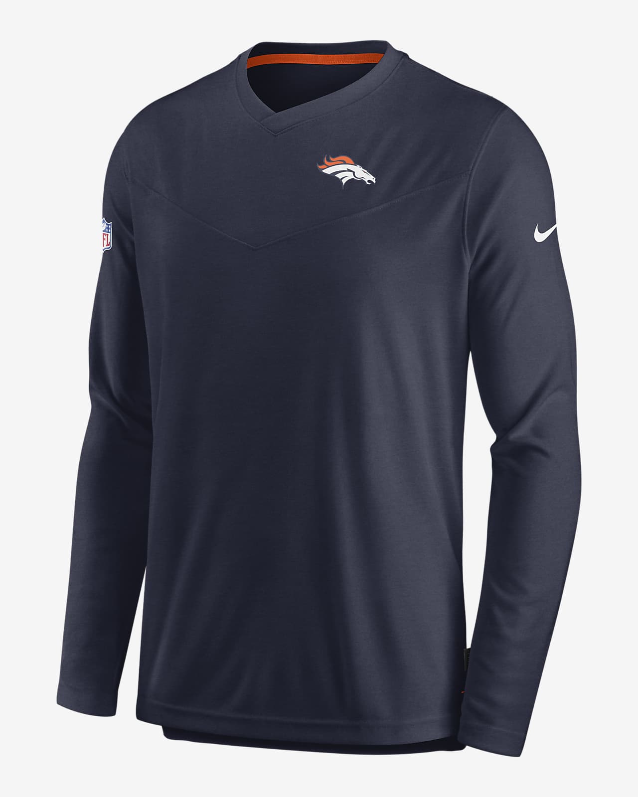 Nike Dri-FIT Lockup Coach UV (NFL Denver Broncos) Men's Long-Sleeve Top