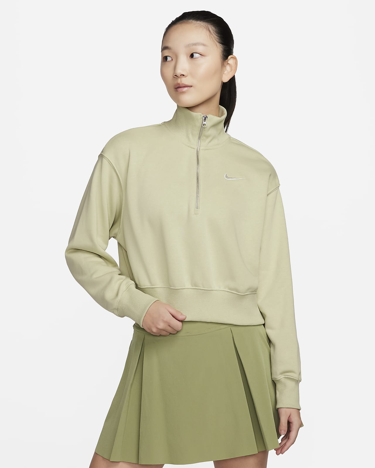 Nike Sportswear Phoenix Fleece Women's 1/4-Zip Cropped Sweatshirt