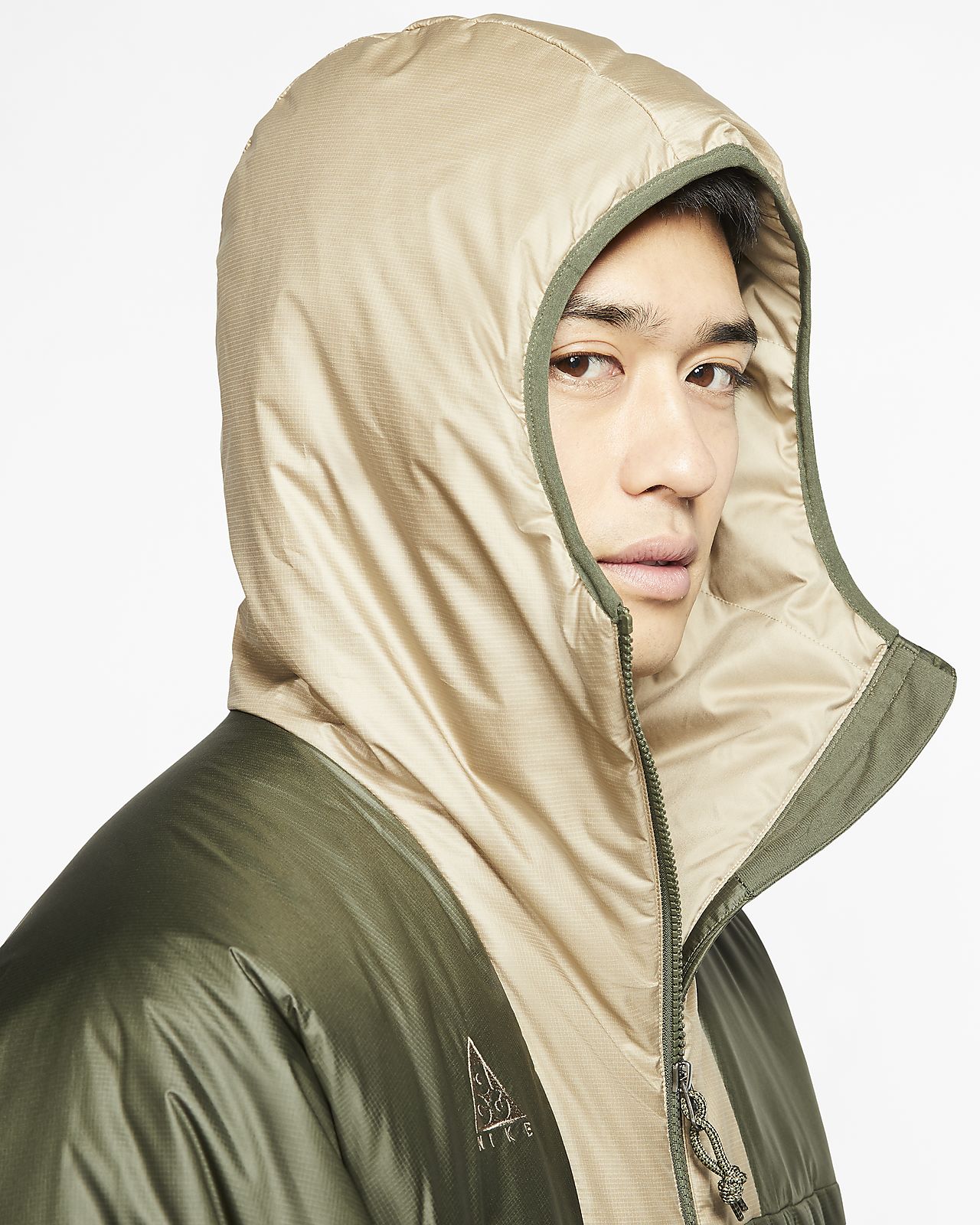 nike khaki coat