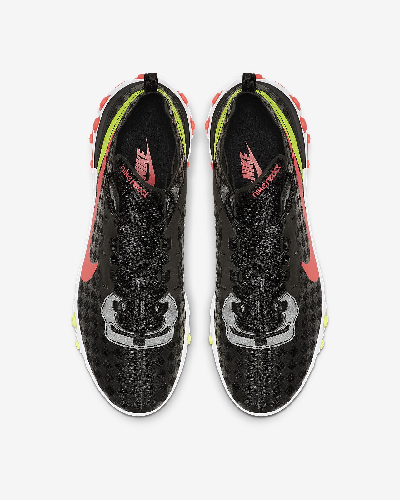 nike react element 55 black flash crimson