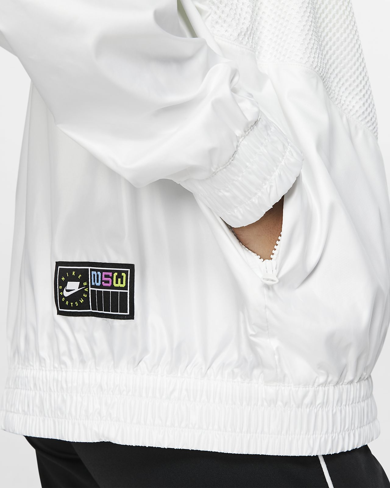 nike woven track top