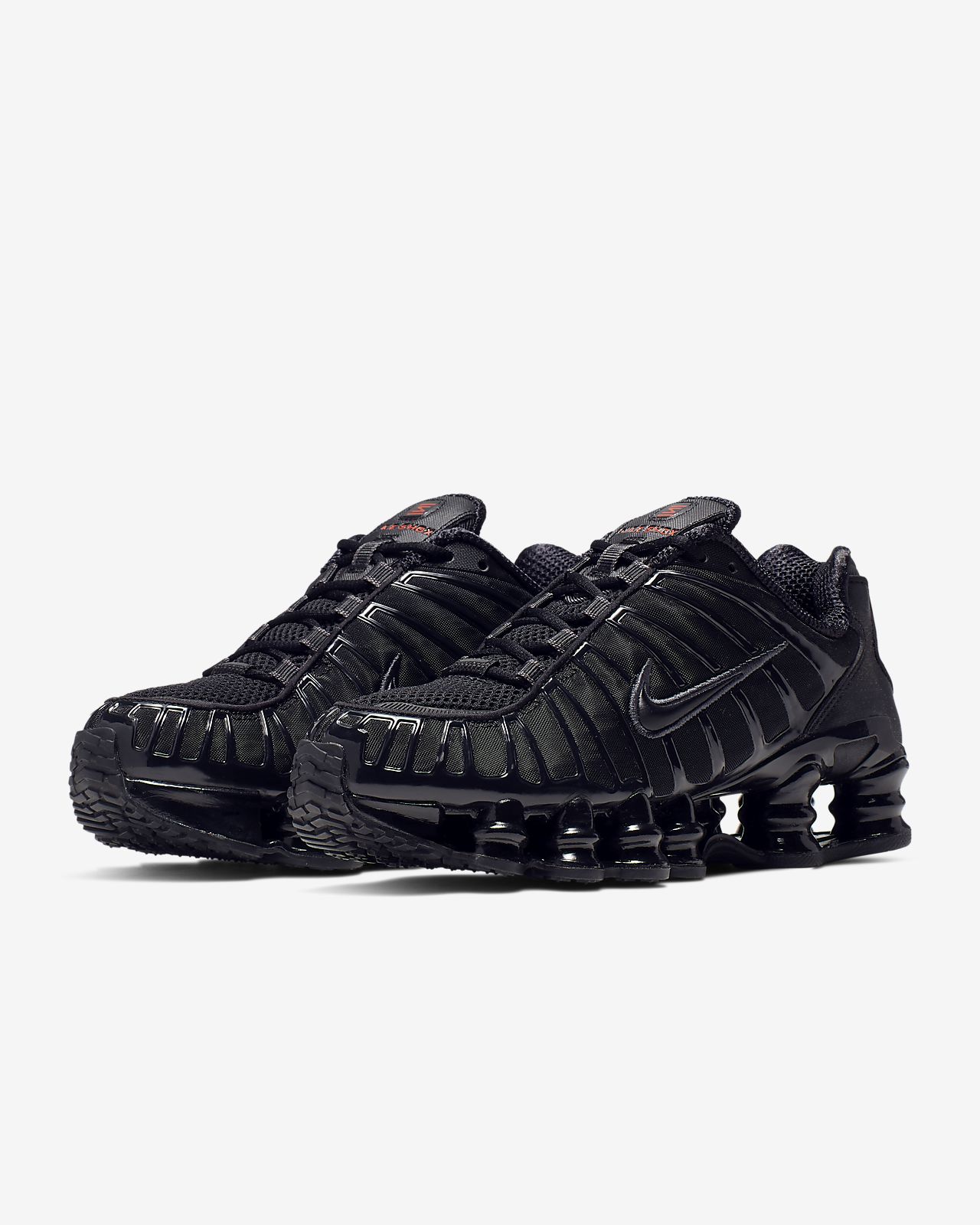 nike shox noir or