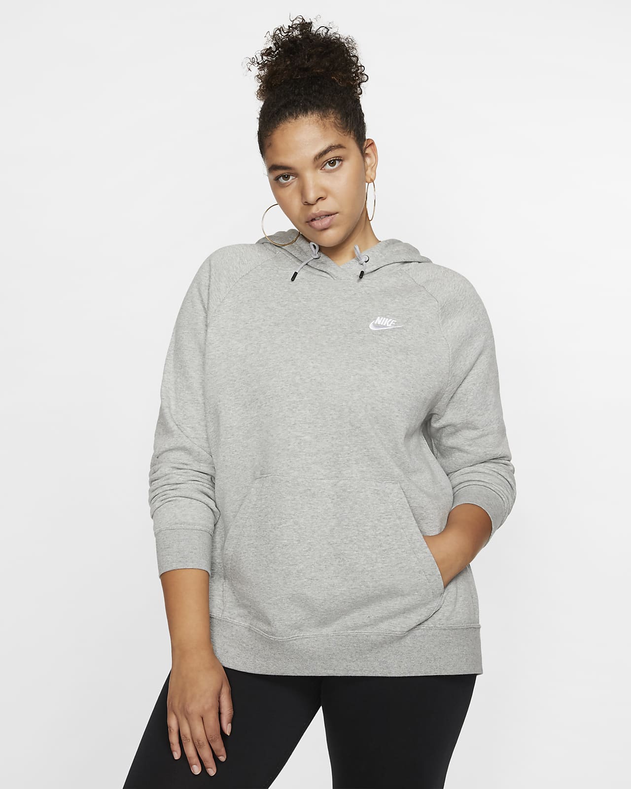 Женская флисовая худи Nike Sportswear Essential (большие размеры)