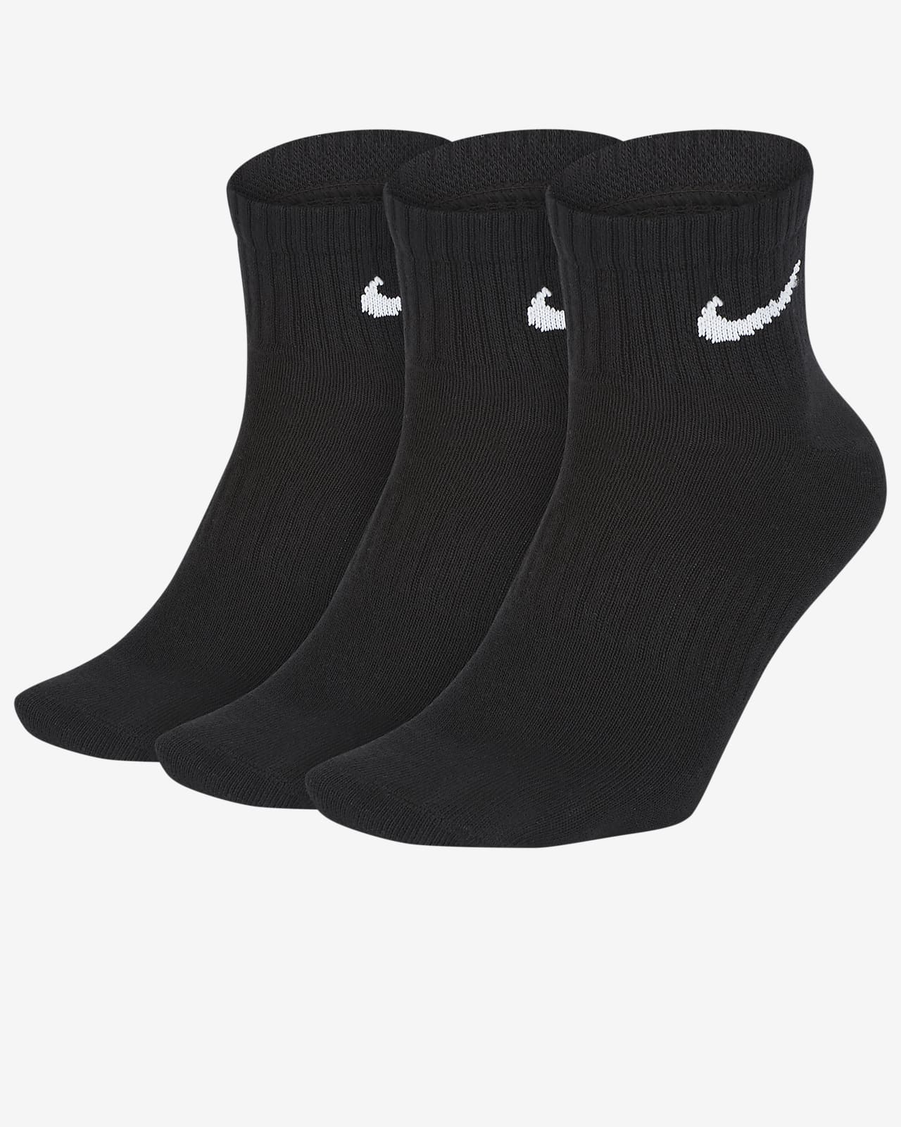 Κάλτσες προπόνησης μέχρι τον αστράγαλο Nike Everyday Lightweight (3 ζευγάρια)