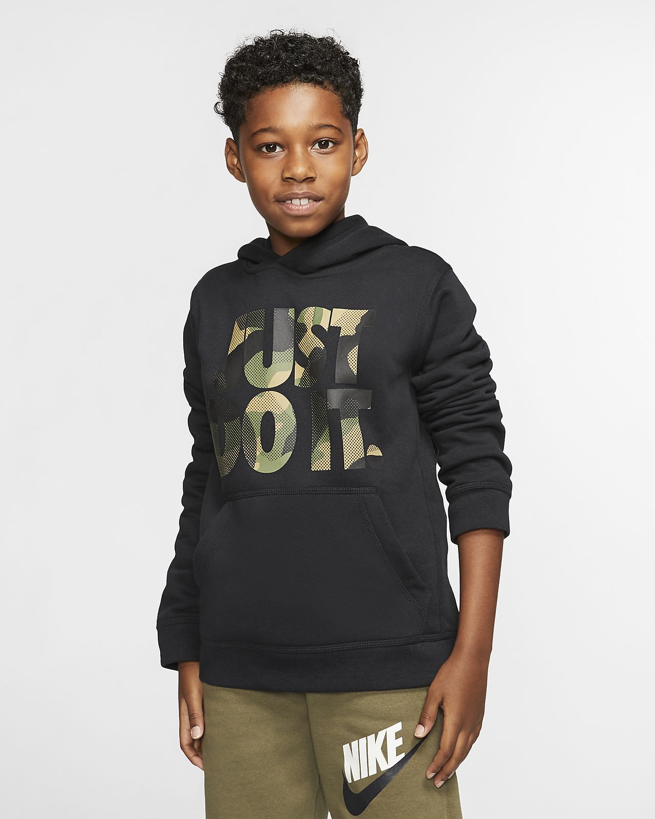 nike youth camo hoodie