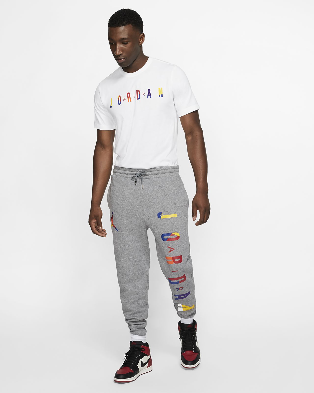 jordan grey track pants