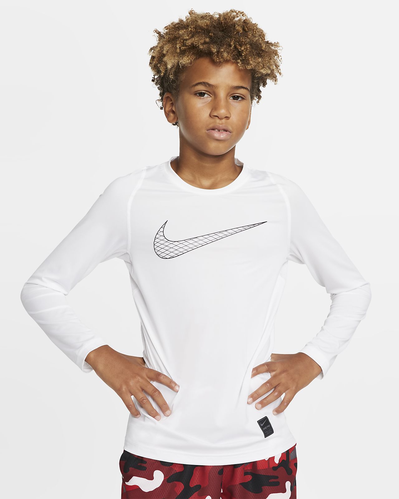 Nike Pro Big Kids Boys Long Sleeve Training Top Nike Com