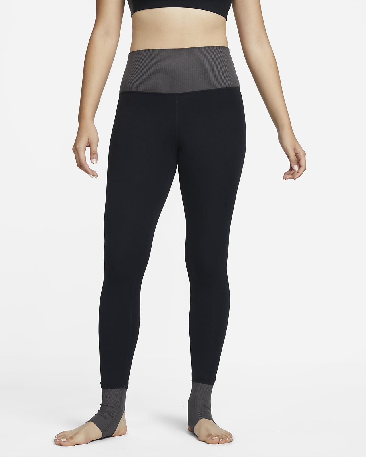 Nike Yoga Dri-FIT Luxe 女款高腰色塊九分內搭褲