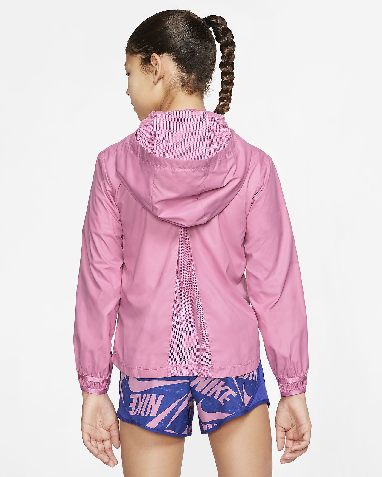 girls pink nike jacket