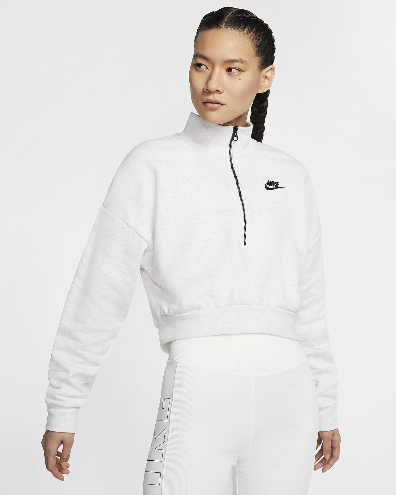 Nike Sportswear Essential Women's Fleece Long-Sleeve Crop Top