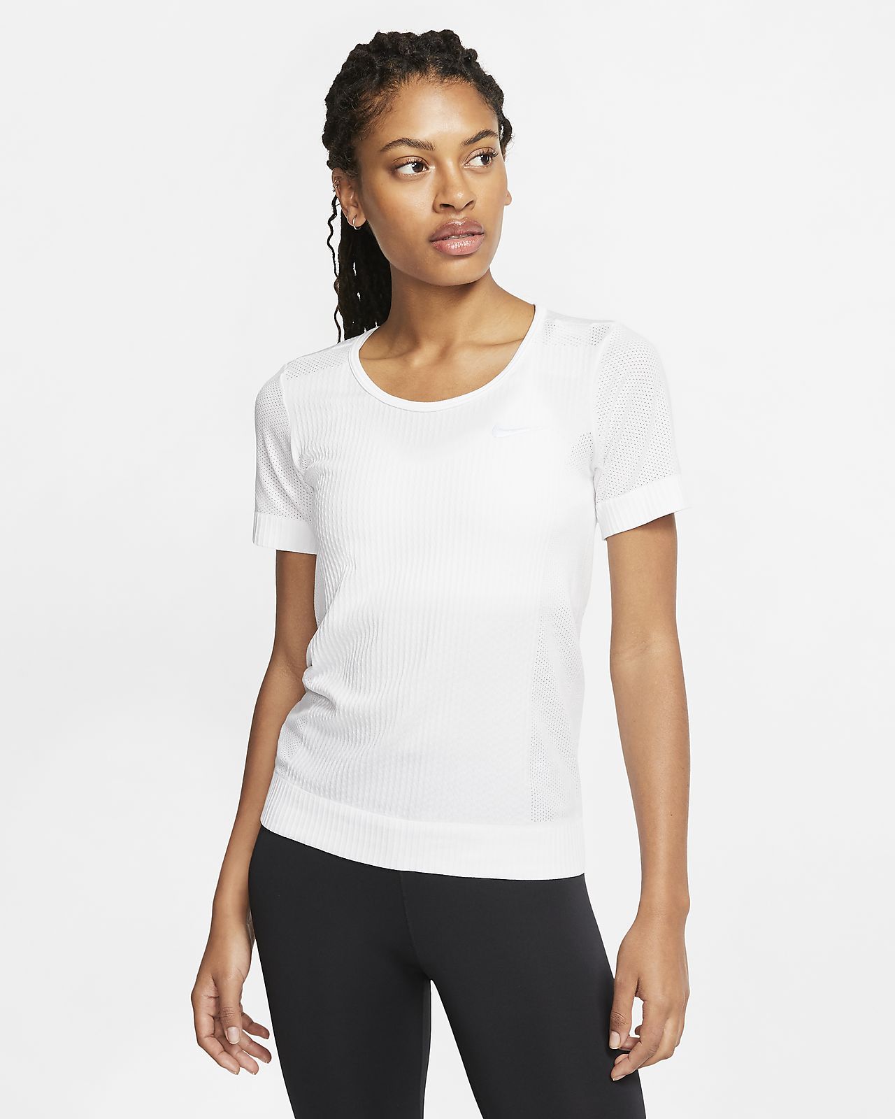 nike women's short sleeve running top