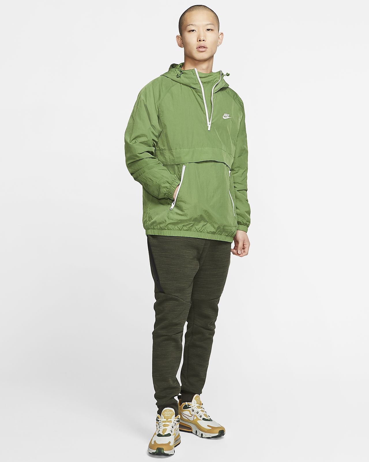 nike hooded woven anorak