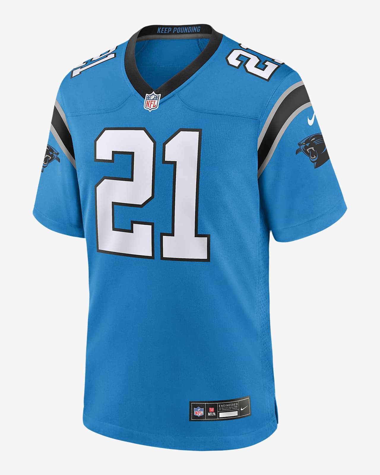 Jersey de fútbol americano Nike de la NFL Game para hombre Jeremy Chinn Carolina Panthers
