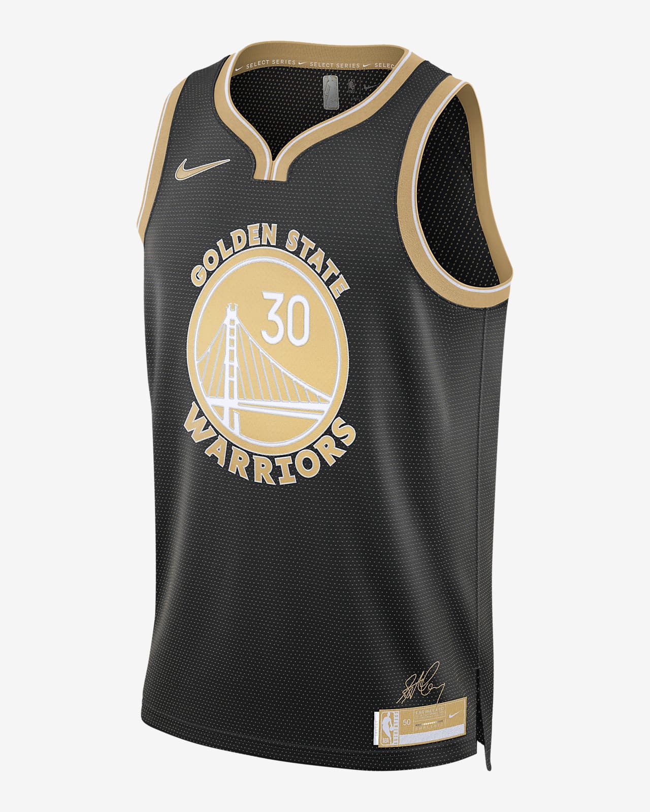 Stephen Curry Golden State Warriors 2024 Select Series 男款 Nike Dri-FIT NBA Swingman 球衣