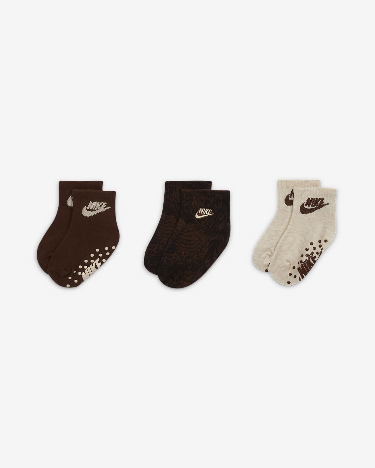 Calcetines para bebé Nike Wild Side Grip Socks (3 Pairs)