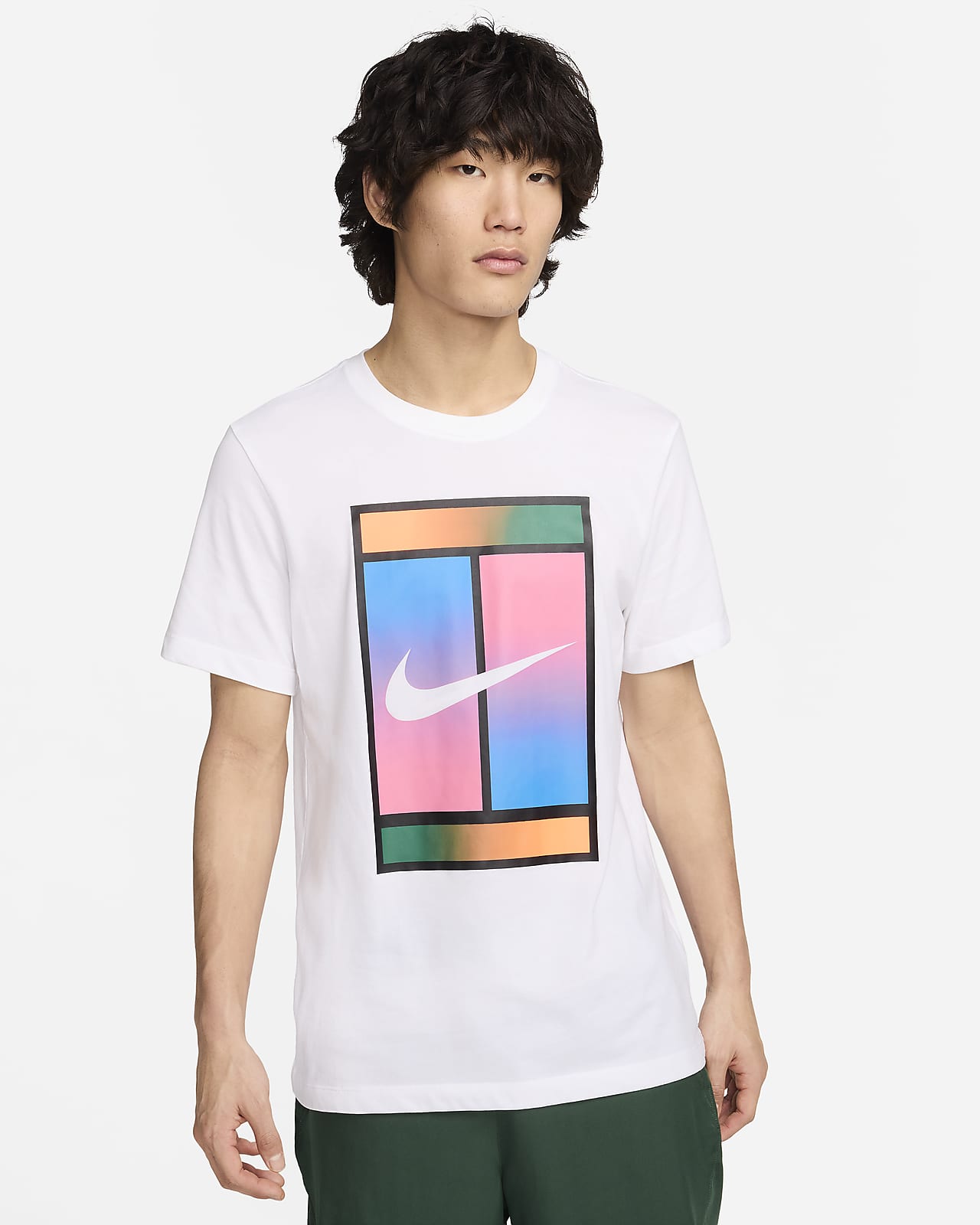 나이키코트 드라이 핏 남성 테니스 티셔츠