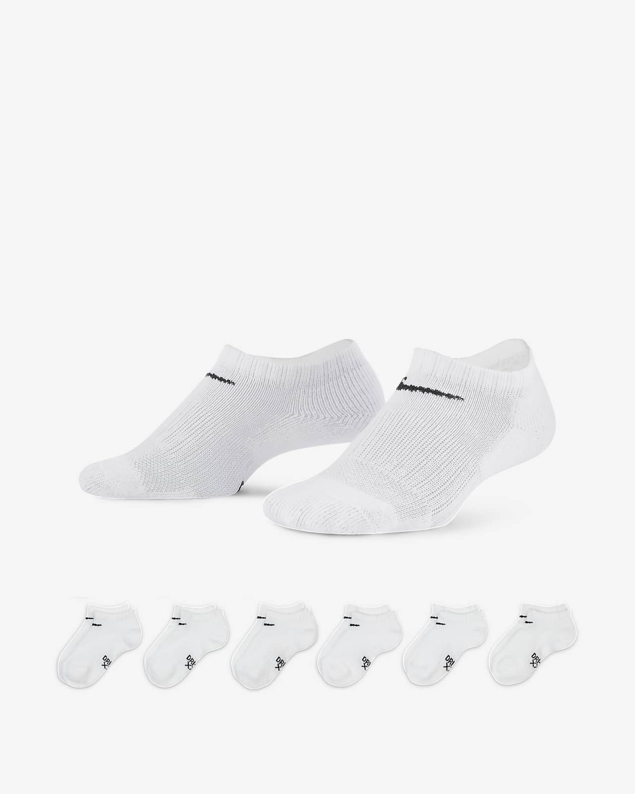 Nike Dri-FIT Performance Basics Big Kids' No-Show Socks (6 Pairs)