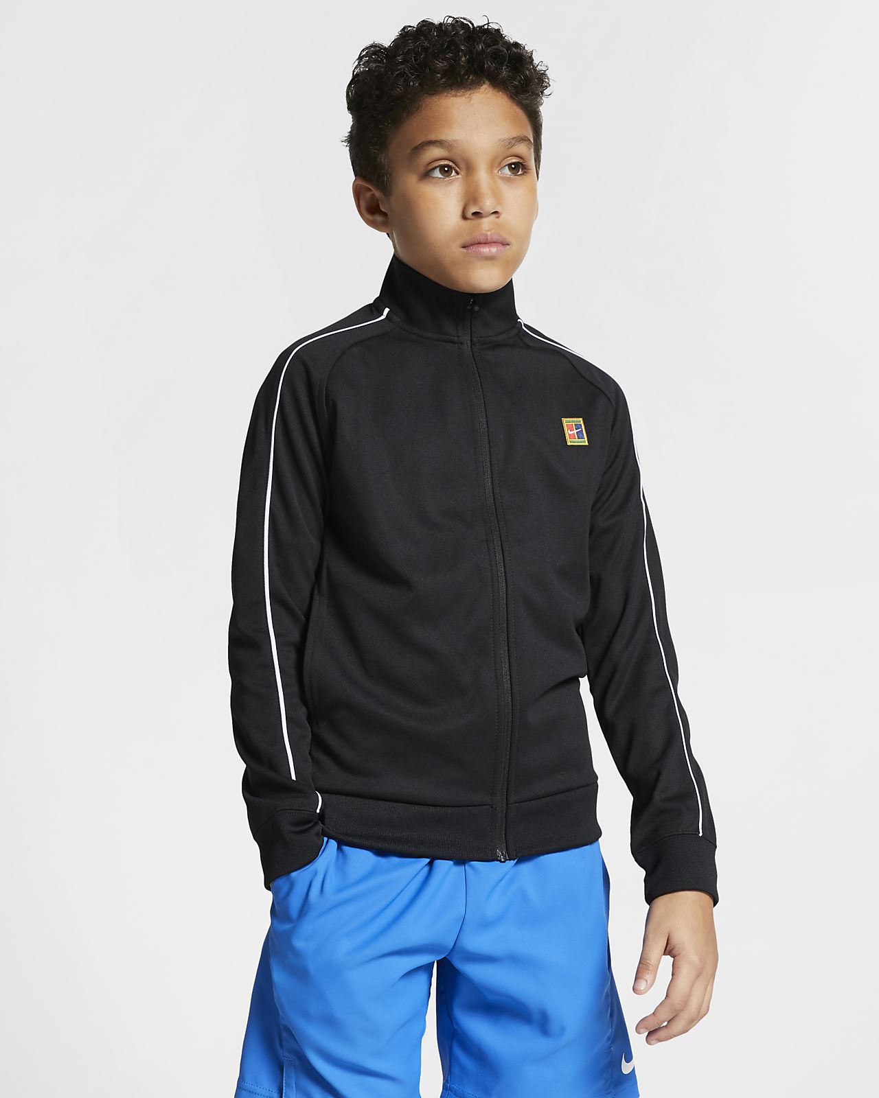 NikeCourt Boys' Tennis Warm-Up Jacket 