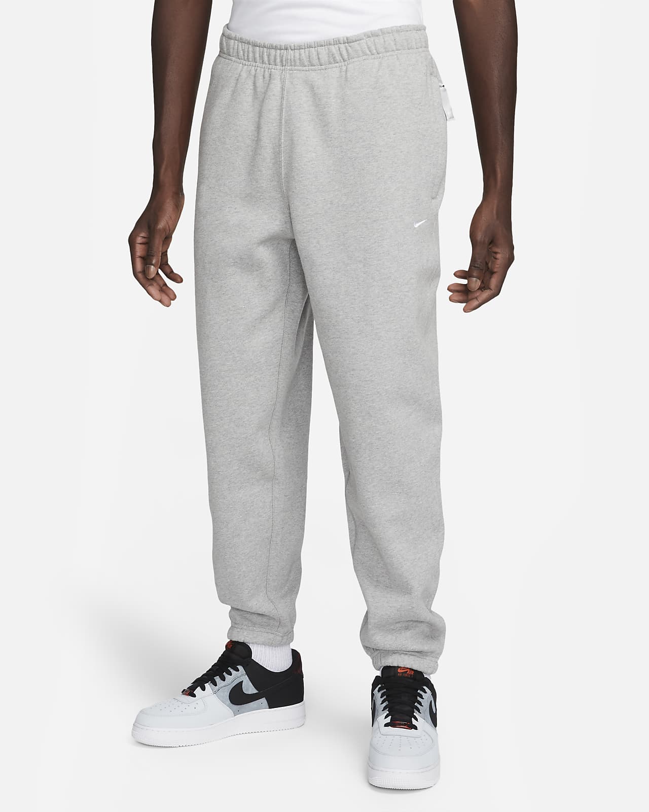 Pants de tejido Fleece para hombre Nike Solo Swoosh