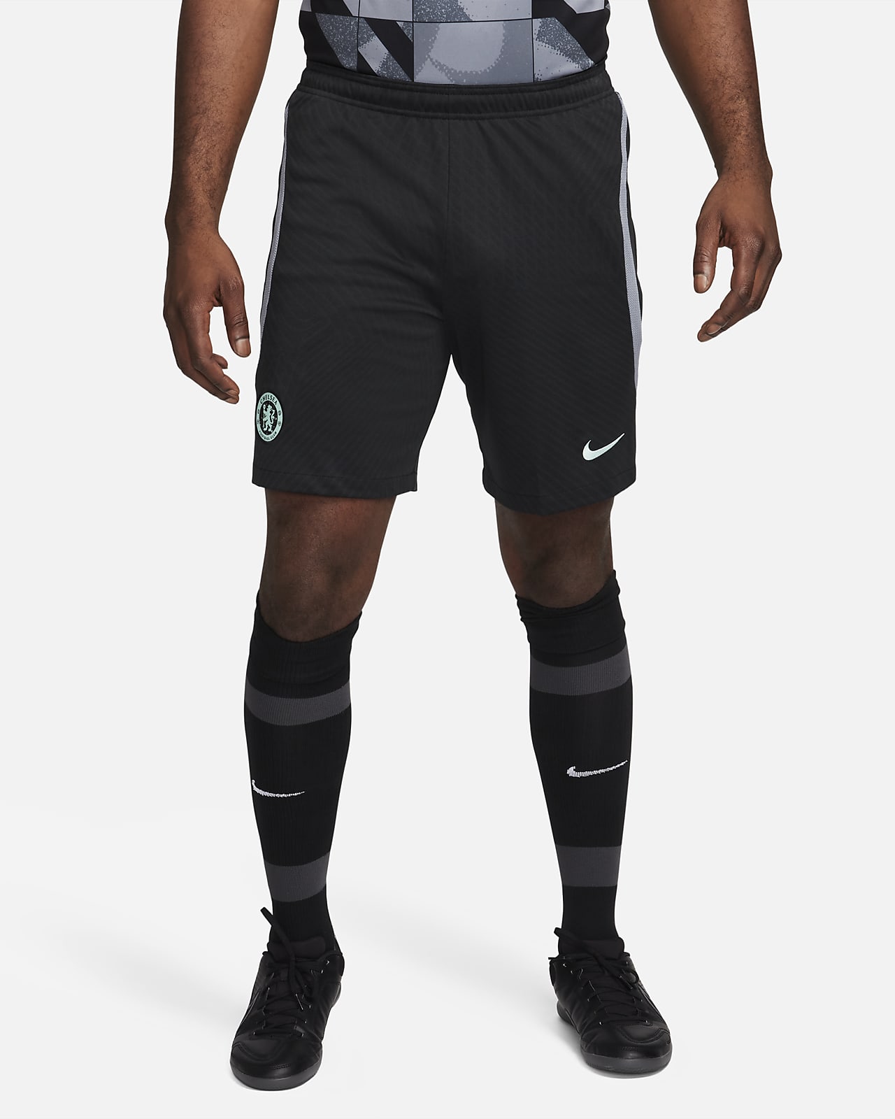 Ανδρικό ποδοσφαιρικό πλεκτό σορτς Nike Dri-FIT εναλλακτικής εμφάνισης Τσέλσι Strike