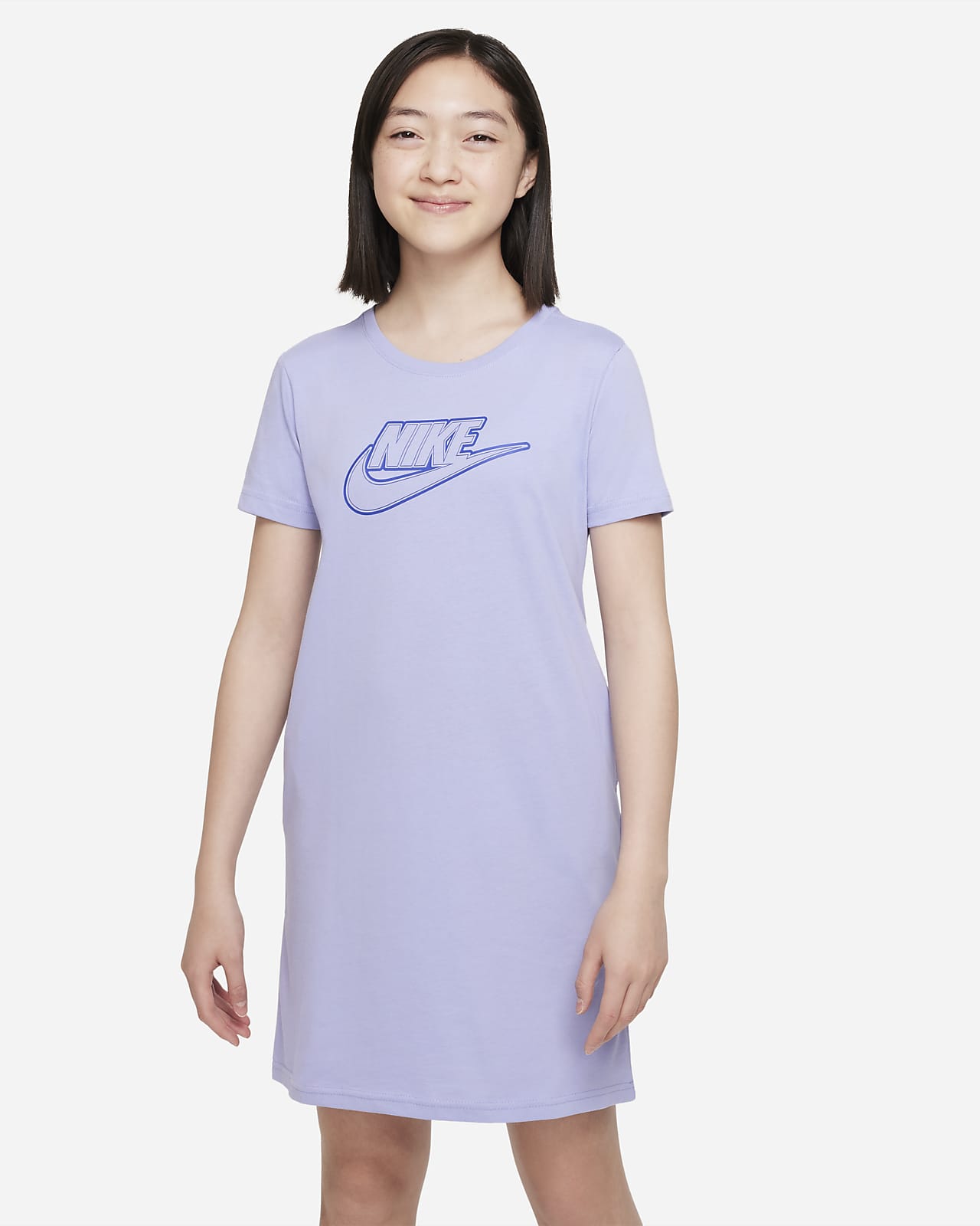 Nike Sportswear T-skjortekjole til store barn (jente)