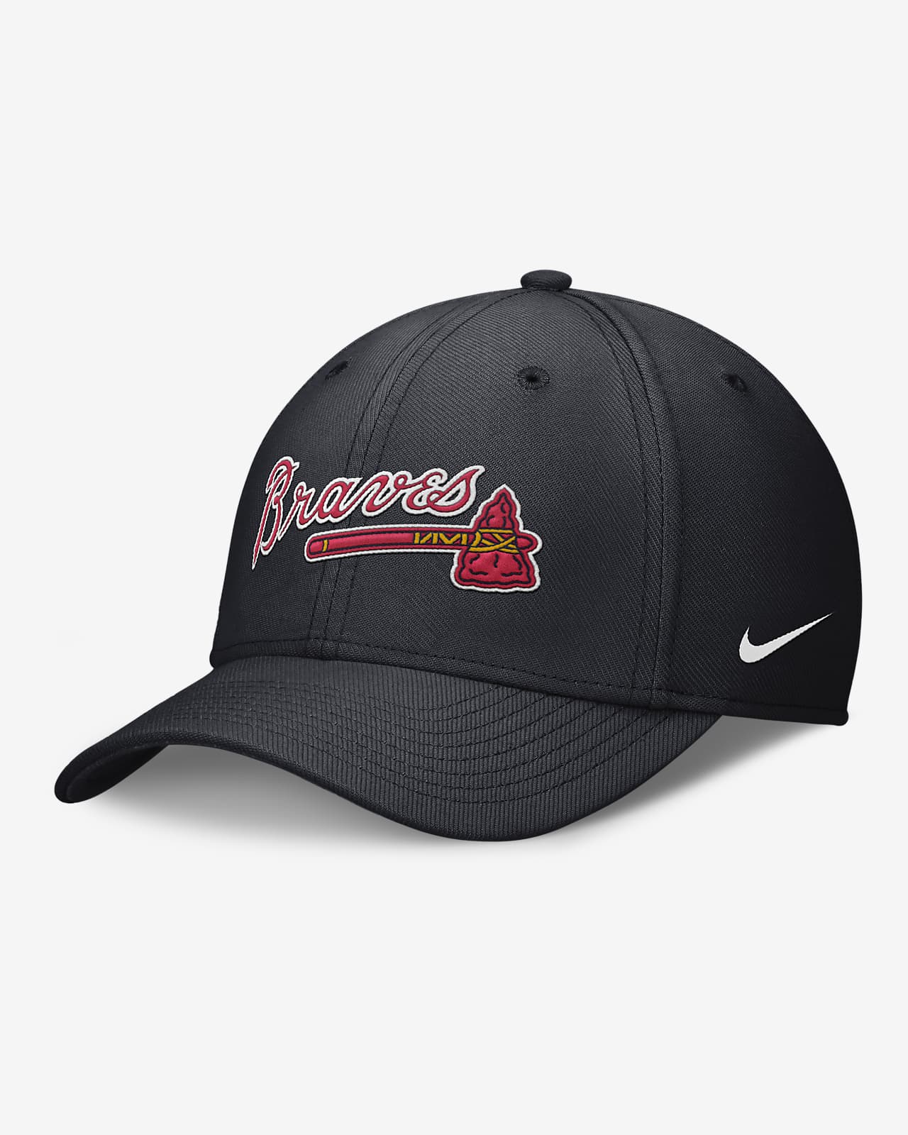 Gorra Nike Dri-FIT de la MLB para hombre Atlanta Braves Primetime Swoosh