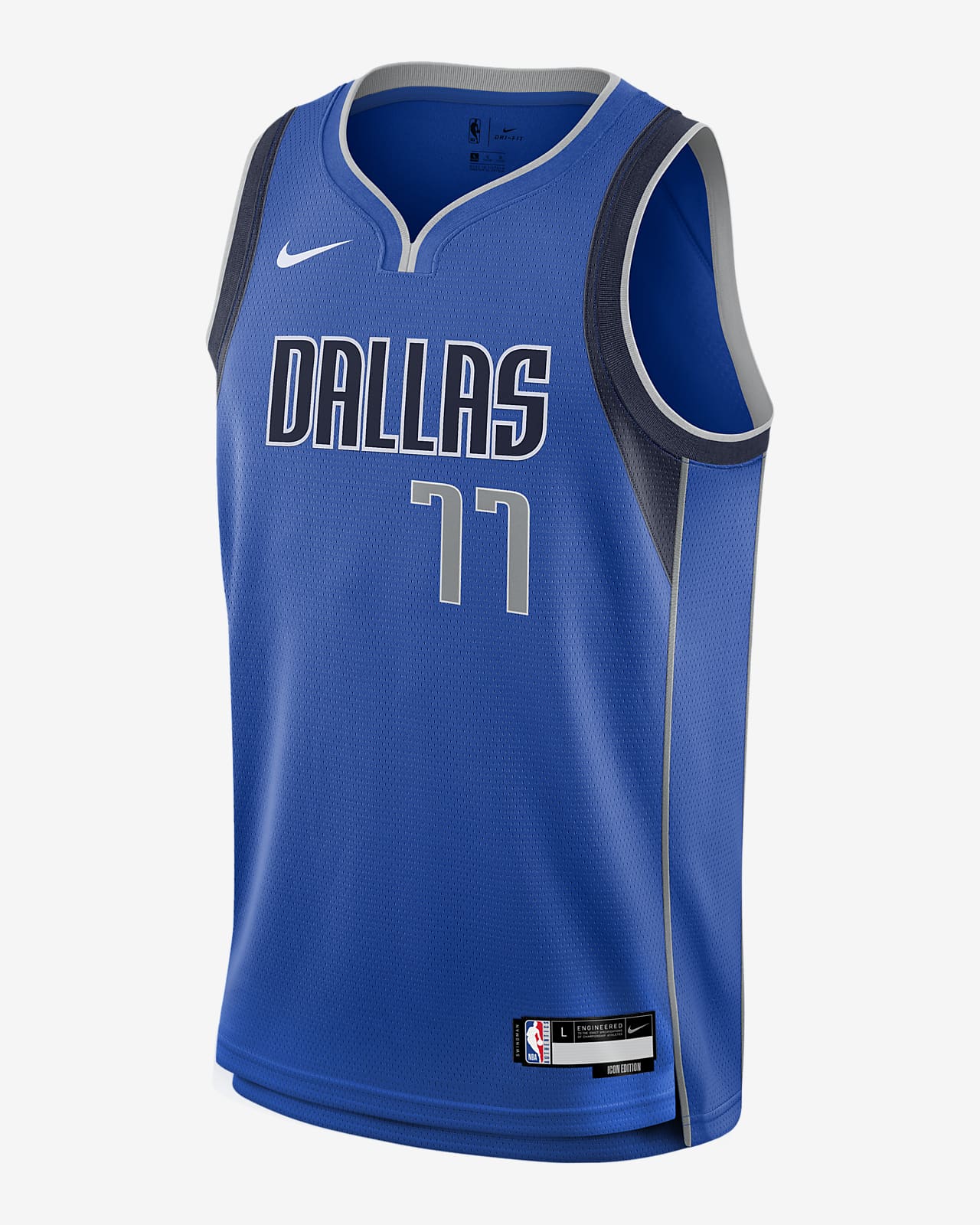 Luka Dončić Dallas Mavericks 2023/24 Icon Edition Big Kids' Nike NBA Swingman Jersey