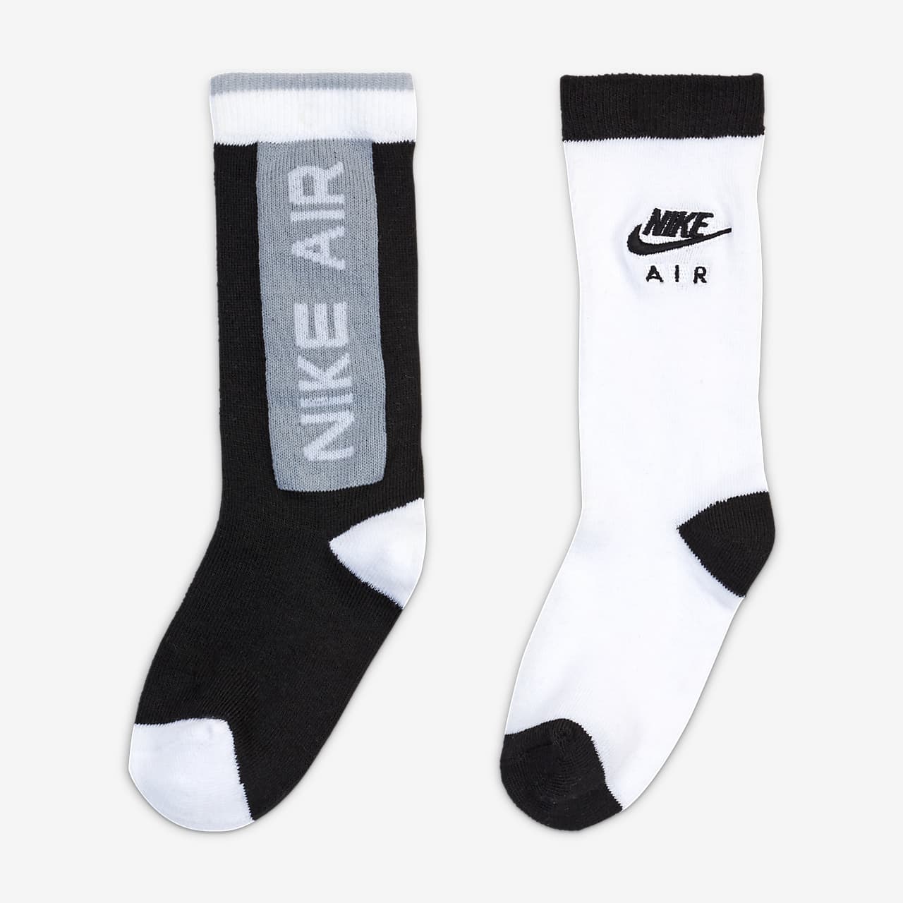 kids white nike crew socks
