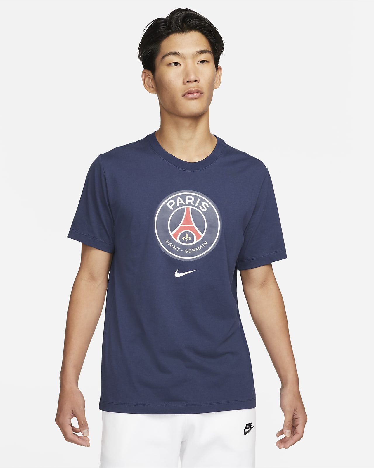 Paris Saint-Germain Crest Men's Football T-Shirt