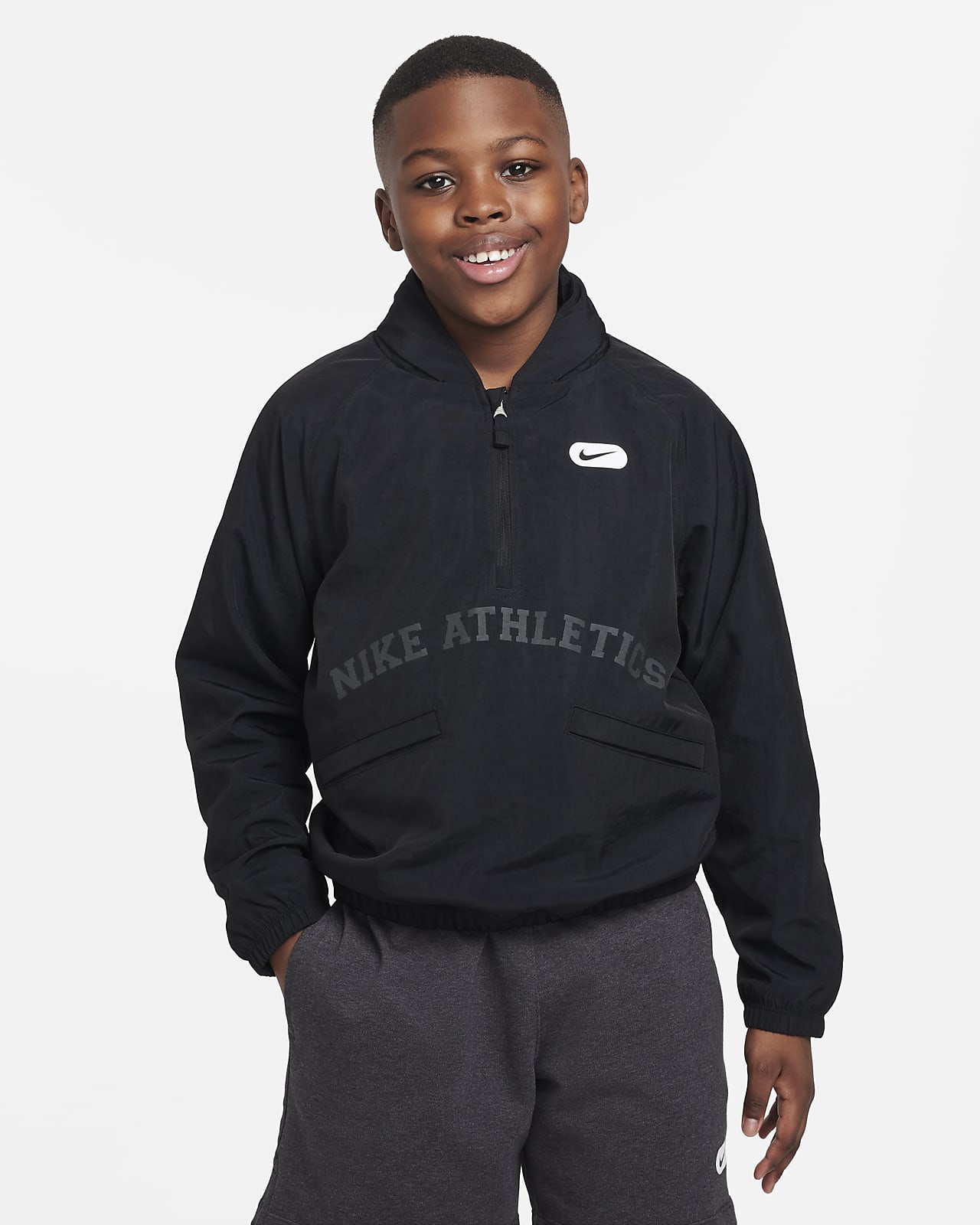 Nike Athletics Repel Big Kids' (Boys') 1/2-Zip Training Hoodie (Extended Size)