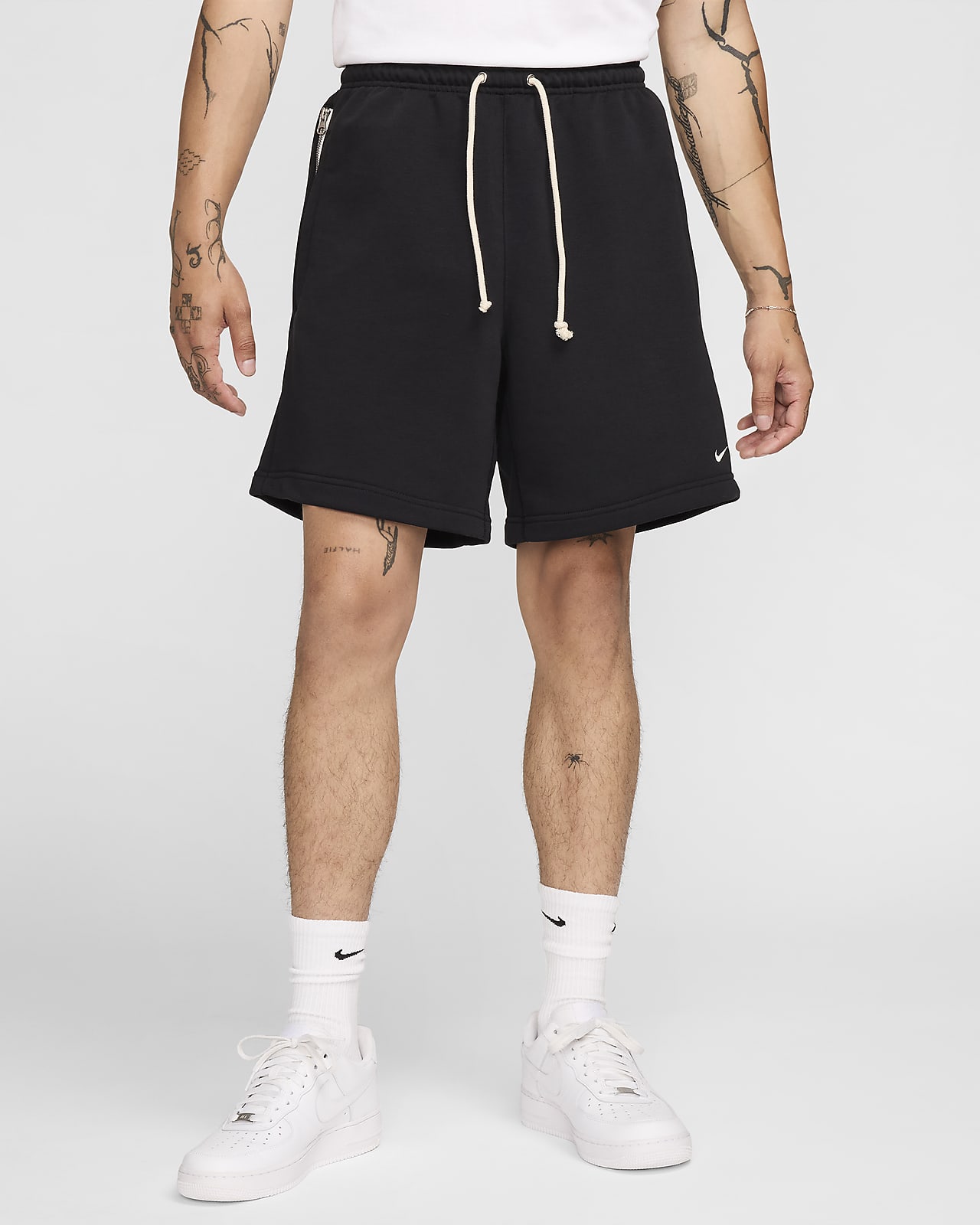 Calções de basquetebol de 20 cm em lã cardada Dri-FIT Nike Standard Issue para homem