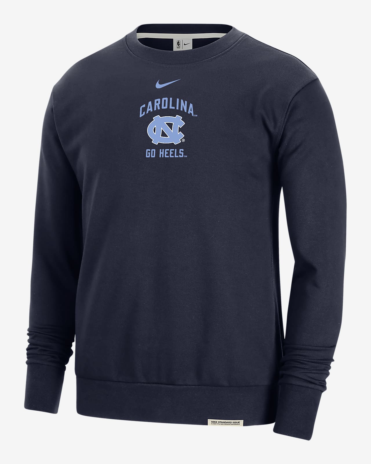 UNC Standard Issue Men's Nike College Fleece Crew-Neck Sweatshirt