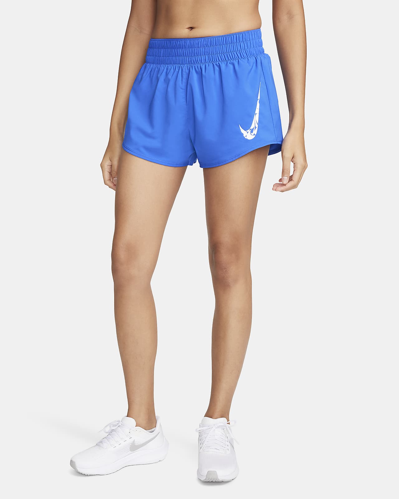 Nike One Pantalons curts Dri-FIT de cintura mitjana amb eslip incorporat de 8 cm - Dona