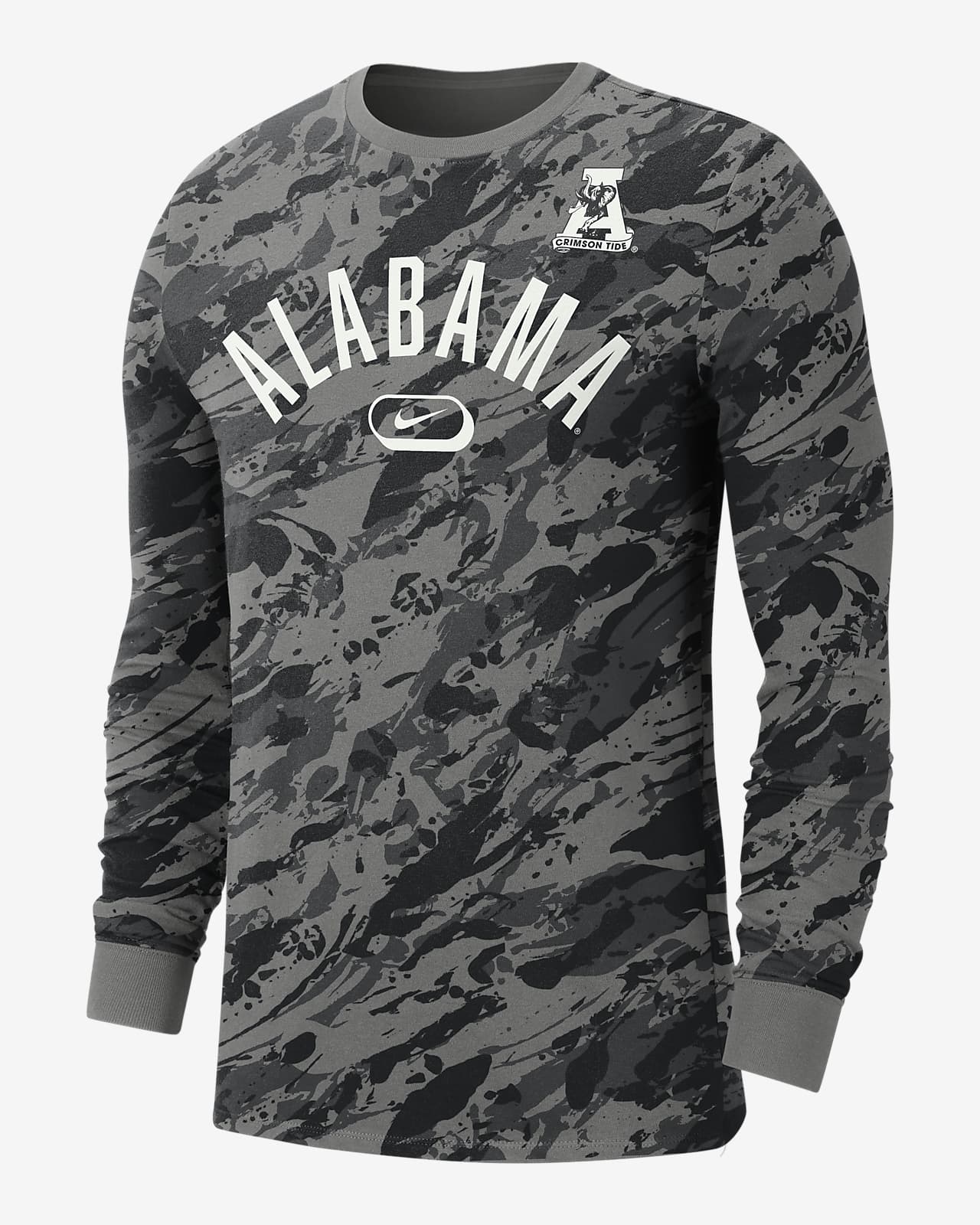 Alabama Men's Nike College Crew-Neck Long-Sleeve T-Shirt
